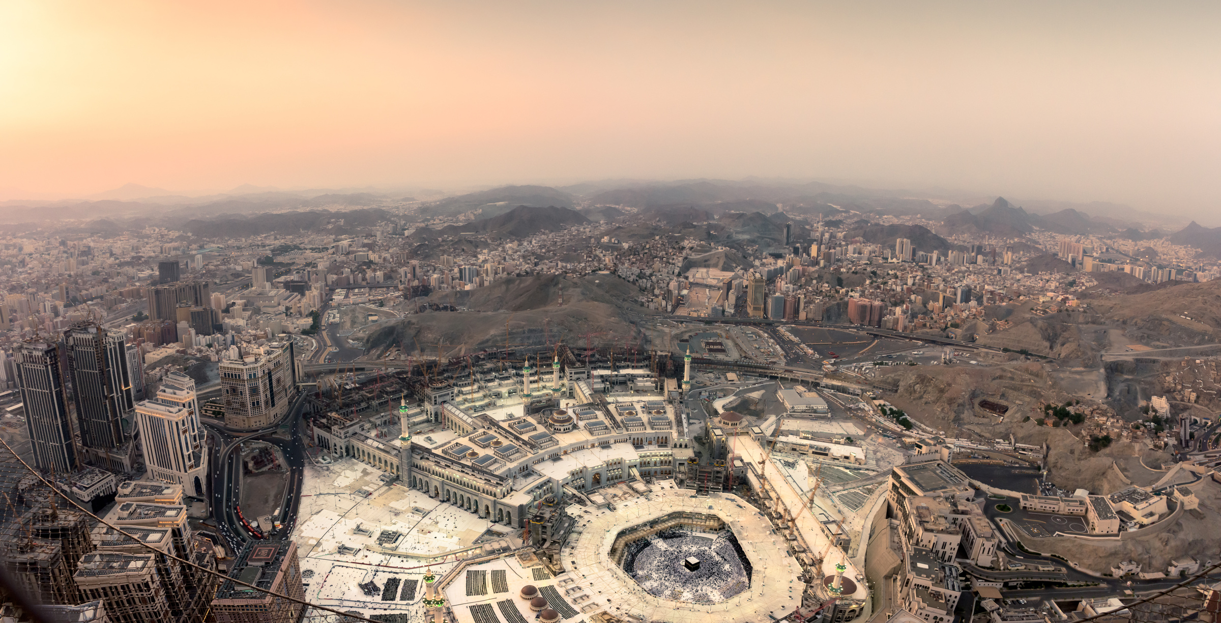 The holy mosque and Makkah city